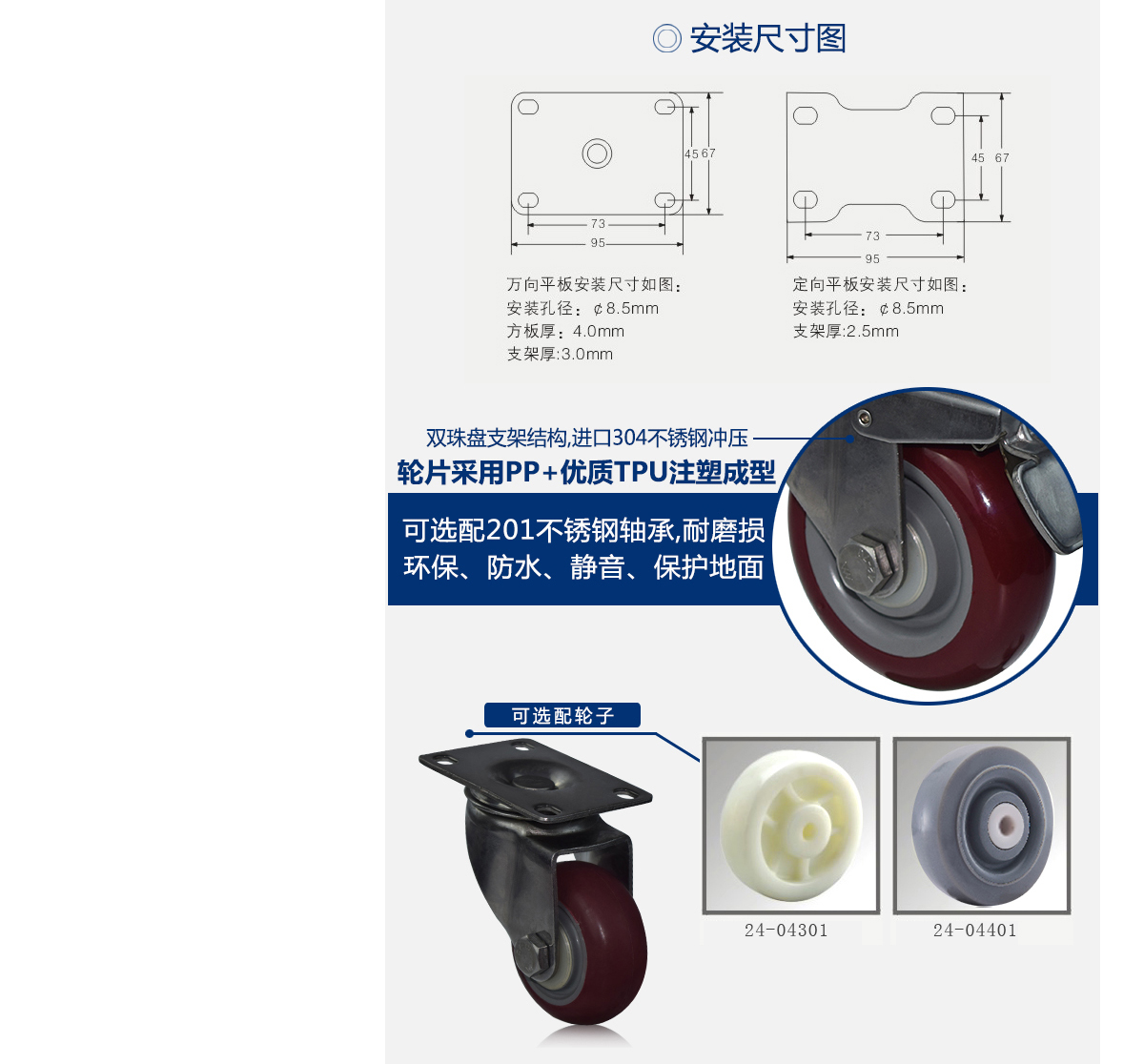 3寸不銹鋼PU萬向輪3.jpg